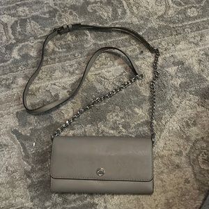 Gray michael kors wallet crossbody